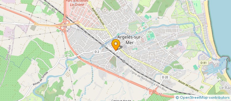 localisation de l'entreprise MONSIEUR JACQUES BORDIN à ARGELES-SUR-MER