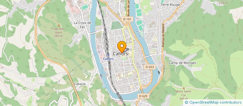 localisation de l'entreprise MONSIEUR JACQUES BORREDON  CAHORS