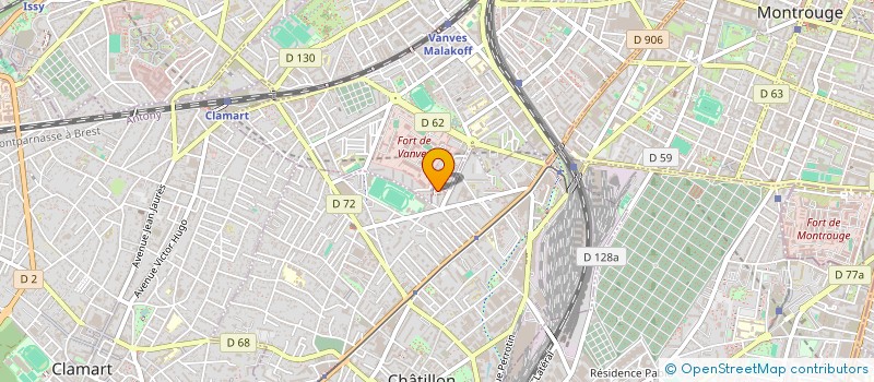 localisation de l'entreprise MONSIEUR JACQUES BORRUSO  CHATILLON