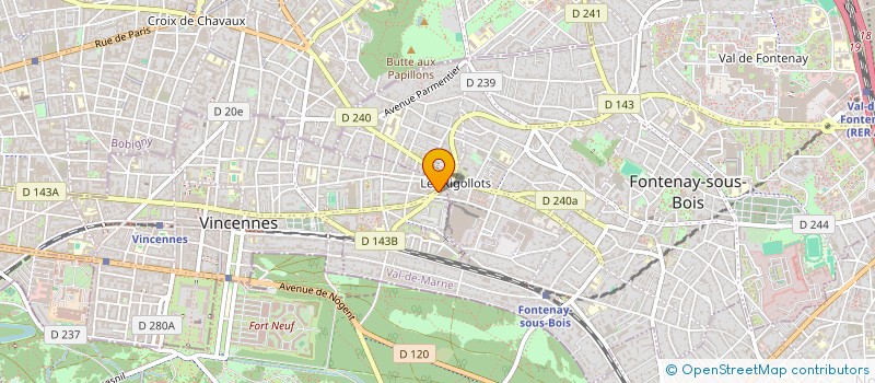 localisation de l'entreprise MONSIEUR JACQUES BOSSELET  VINCENNES