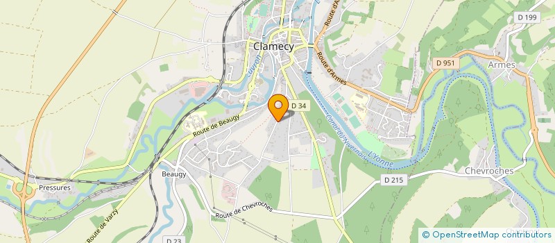 localisation de l'entreprise MONSIEUR JACQUES BOUDARD à CLAMECY