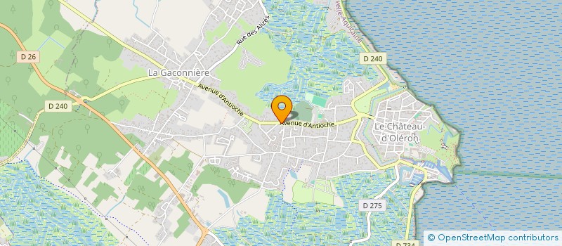 localisation de l'entreprise MONSIEUR JACQUES BOUDOU  LE CHATEAU-D'OLERON