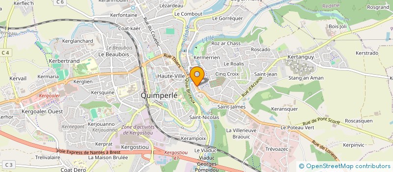 localisation de l'entreprise MONSIEUR JACQUES BOUGUEN  CLOHARS-CARNOET