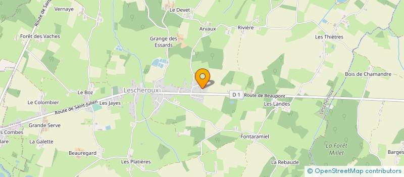 localisation de l'entreprise MONSIEUR JACQUES BOUILLET à LESCHEROUX