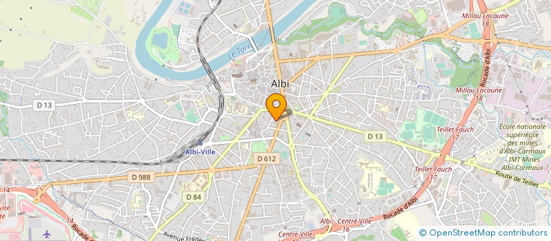 localisation de l'entreprise MONSIEUR JACQUES BOUISSET à ALBI