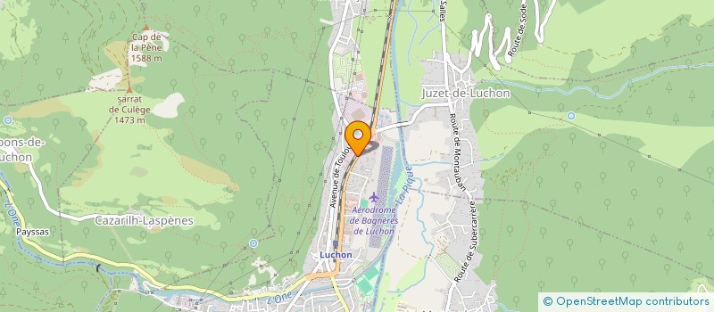 localisation de l'entreprise MONSIEUR JACQUES BOURASSEAU  BAGNERES-DE-LUCHON