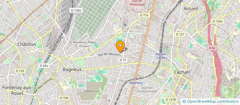 localisation de l'entreprise MONSIEUR JACQUES BOURBON à BAGNEUX