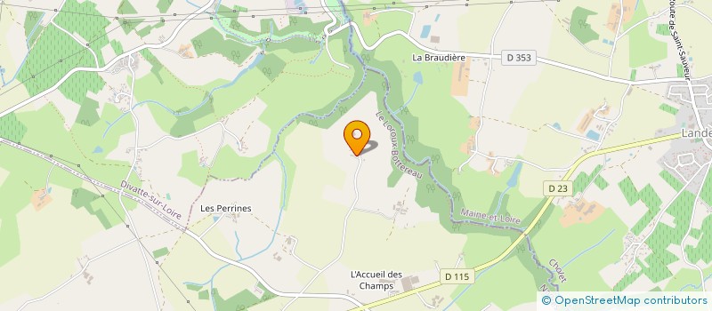 localisation de l'entreprise MONSIEUR JACQUES BOURCIER à LE LOROUX-BOTTEREAU