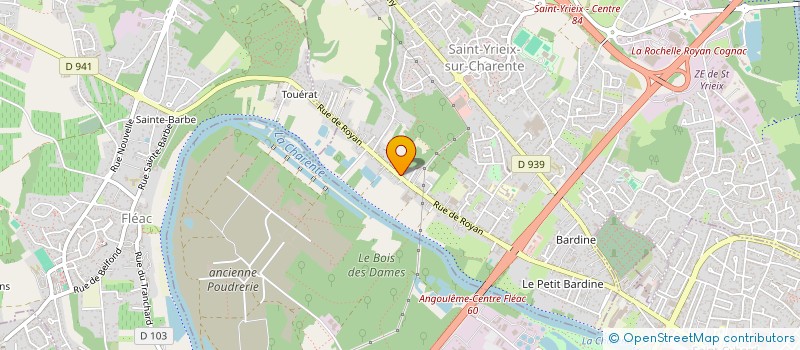 localisation de l'entreprise MONSIEUR JACQUES BOURDIER à SAINT-YRIEIX-SUR-CHARENTE