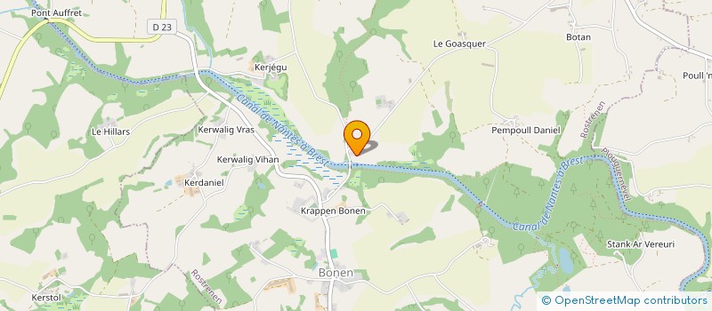 localisation de l'entreprise MONSIEUR JACQUES BOURDON  ROSTRENEN