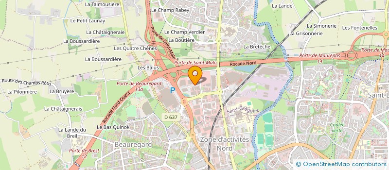 localisation de l'entreprise MONSIEUR JACQUES BOURGEOIS  SAINT-GREGOIRE