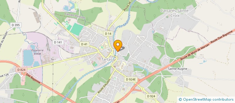 localisation de l'entreprise MONSIEUR JACQUES BOURGUET  CARCEN PONSON