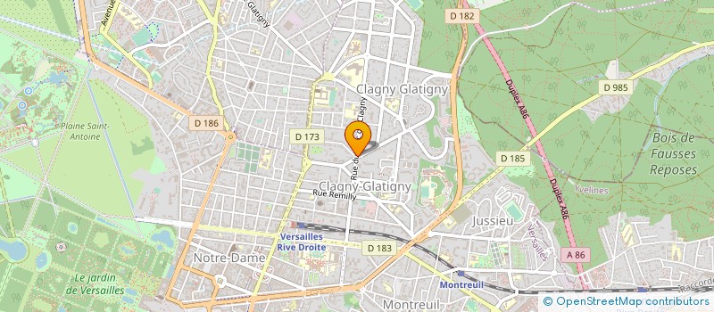 localisation de l'entreprise MONSIEUR JACQUES BOURRIER à VERSAILLES