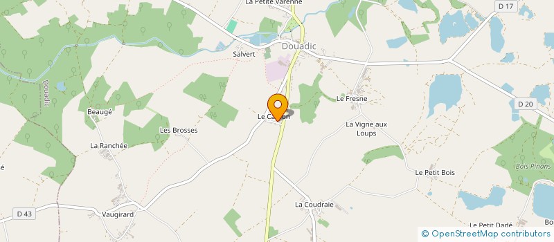 localisation de l'entreprise MONSIEUR JACQUES BOUTIN à DOUADIC