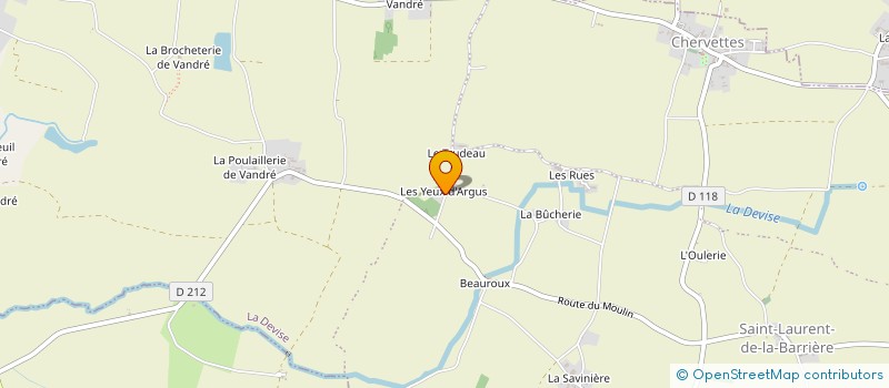 localisation de l'entreprise MONSIEUR JACQUES BOUTOLLEAU  ESSOUVERT