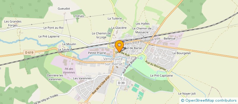 localisation de l'entreprise MONSIEUR JACQUES BOUXIN à VENDEUVRE-SUR-BARSE