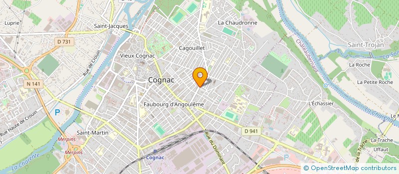 localisation de l'entreprise MONSIEUR JACQUES BRACQUEMART à COGNAC
