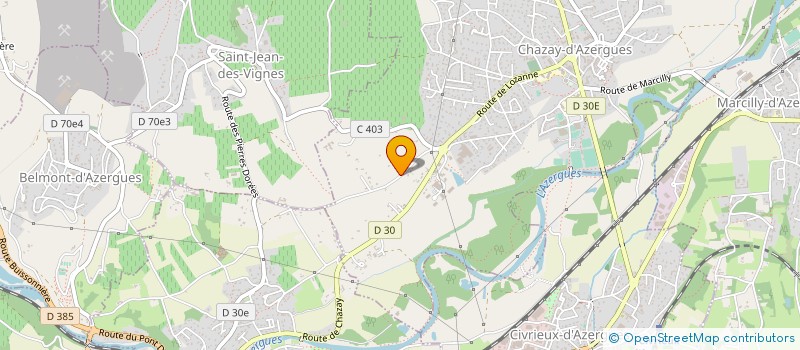 localisation de l'entreprise MONSIEUR JACQUES BRAISSAND  CHAZAY-D'AZERGUES