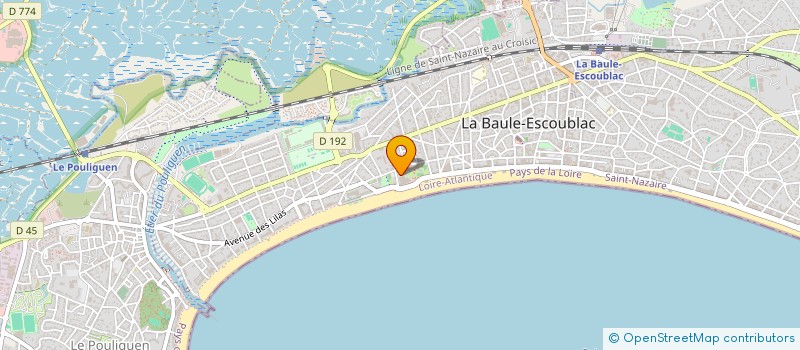 localisation de l'entreprise MONSIEUR JACQUES BRAUD à LA BAULE-ESCOUBLAC