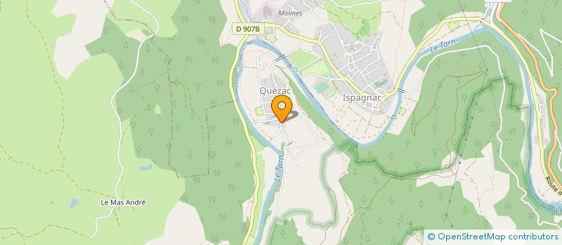 localisation de l'entreprise MONSIEUR JACQUES BRAVAIS  GORGES DU TARN CAUSSES