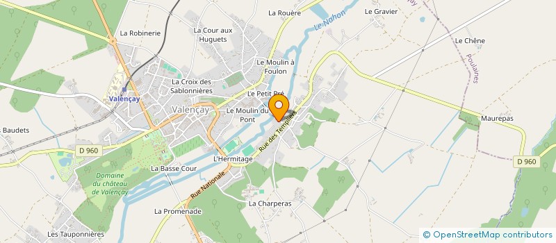 localisation de l'entreprise MONSIEUR JACQUES BRAY à VALENCAY