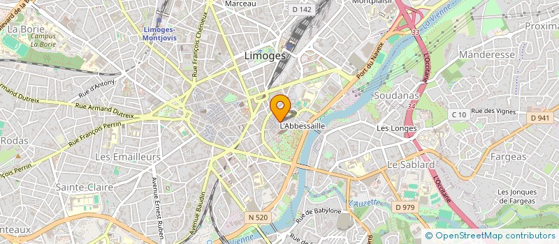 localisation de l'entreprise MONSIEUR JACQUES BRENAC à LIMOGES
