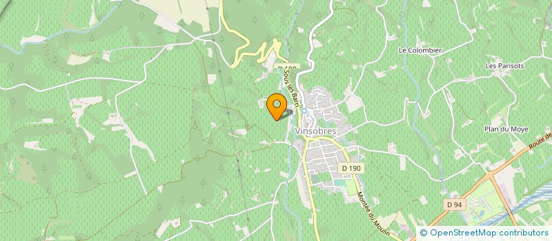 localisation de l'entreprise MONSIEUR JACQUES BRESSY  VINSOBRES