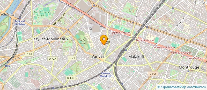 localisation de l'entreprise MONSIEUR JACQUES BRIAND  VANVES