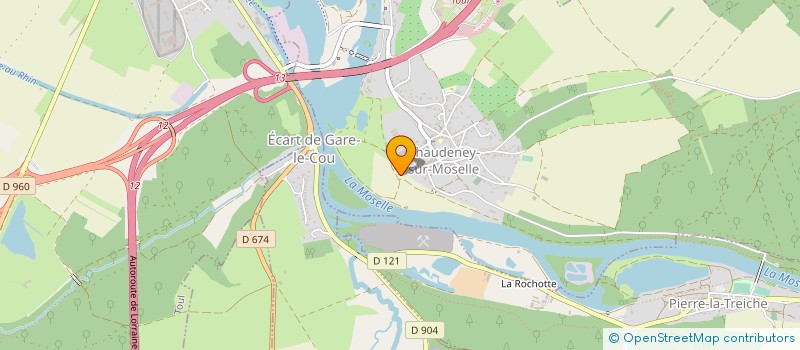 localisation de l'entreprise MONSIEUR JACQUES BRIDARD à CHAUDENEY-SUR-MOSELLE