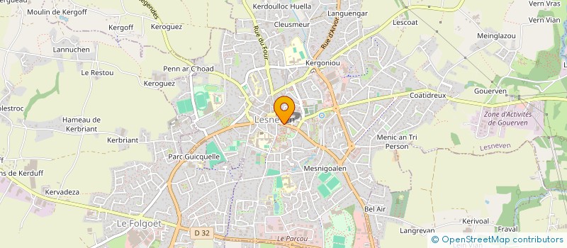 localisation de l'entreprise MONSIEUR JACQUES BRIGITTE  LESNEVEN