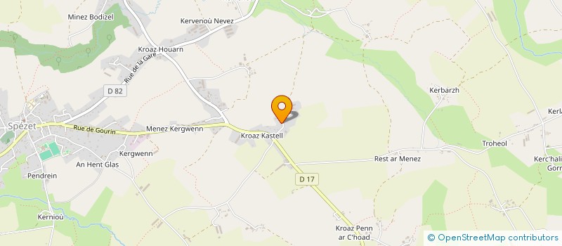 localisation de l'entreprise MONSIEUR JACQUES BRISSONNEAU  SPEZET