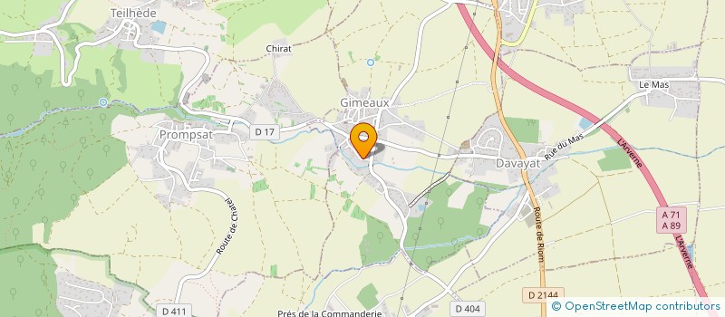 localisation de l'entreprise MONSIEUR JACQUES BROCHE  GIMEAUX