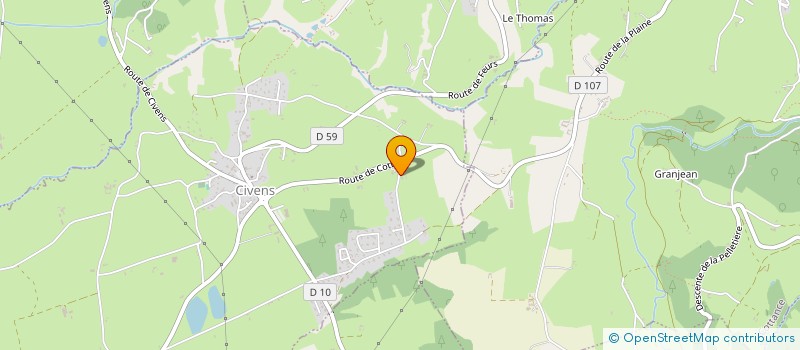 localisation de l'entreprise MONSIEUR JACQUES BROSSAT à CIVENS