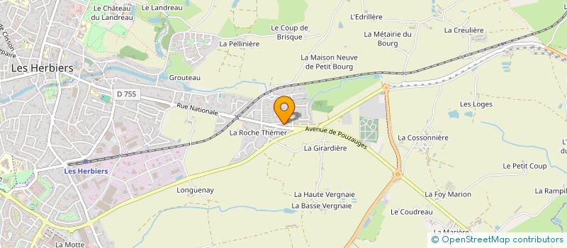 localisation de l'entreprise MONSIEUR JACQUES BROSSET à LES HERBIERS