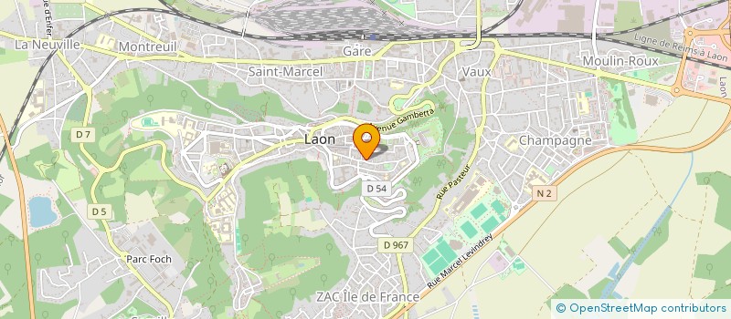 localisation de l'entreprise MONSIEUR JACQUES BRULANT à LAON