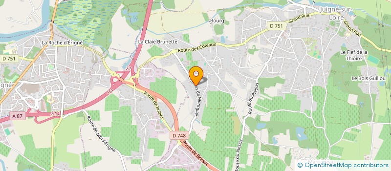localisation de l'entreprise MONSIEUR JACQUES BRUNA à LES GARENNES SUR LOIRE