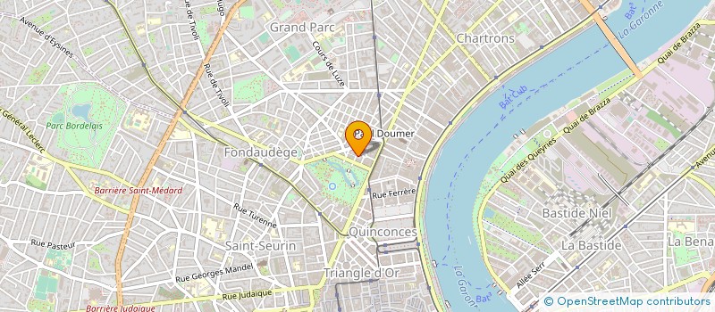 localisation de l'entreprise MONSIEUR JACQUES BRUNEAU  BORDEAUX