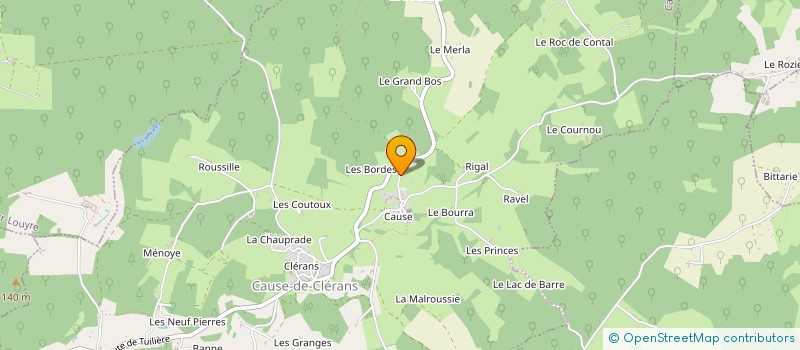 localisation de l'entreprise MONSIEUR JACQUES BRUNET à CAUSE-DE-CLERANS