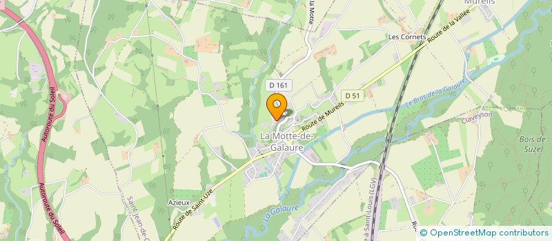 localisation de l'entreprise MONSIEUR JACQUES BRUNET  SAINT-JEAN-DE-GALAURE