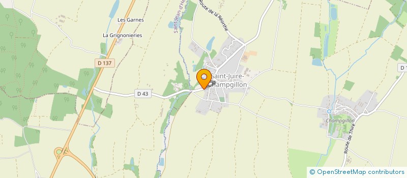 localisation de l'entreprise MONSIEUR JACQUES BRUNET  SAINT-JUIRE-CHAMPGILLON