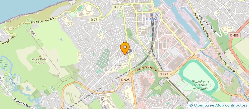 localisation de l'entreprise MONSIEUR JACQUES BRUNET  DIEPPE