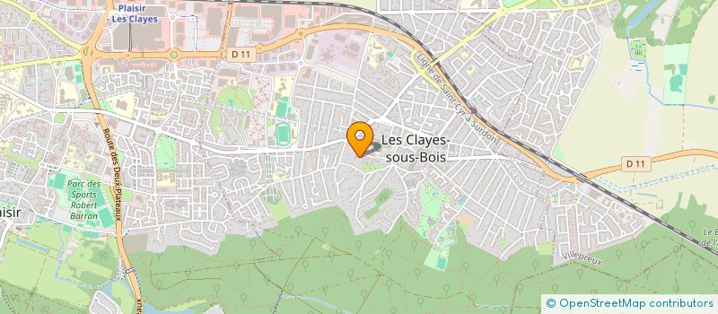 localisation de l'entreprise MONSIEUR JACQUES BUIZARD à LES CLAYES-SOUS-BOIS