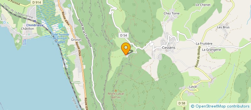 localisation de l'entreprise MONSIEUR JACQUES BURDET  ENTRELACS