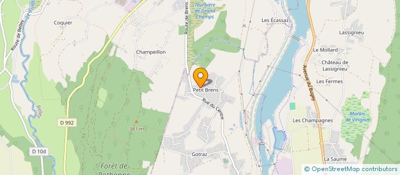 localisation de l'entreprise MONSIEUR JACQUES BURDET  BRENS