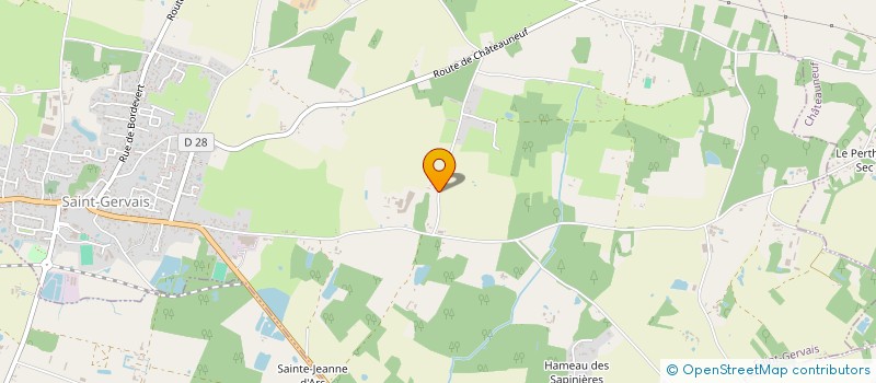 localisation de l'entreprise MONSIEUR JACQUES BURGAUD  BEAUVOIR-SUR-MER