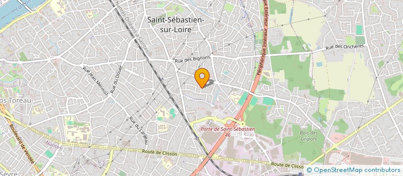 localisation de l'entreprise MONSIEUR JACQUES BURGAUD  SAINT-SEBASTIEN-SUR-LOIRE