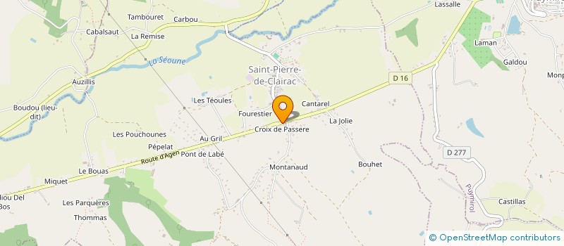 localisation de l'entreprise MONSIEUR JACQUES BURGAUD  SAINT-PIERRE-DE-CLAIRAC