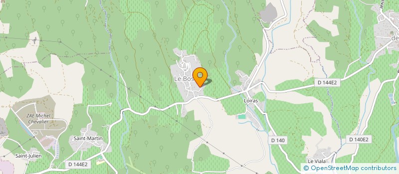 localisation de l'entreprise MONSIEUR JACQUES BURINI  LE BOSC