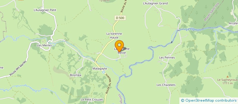 localisation de l'entreprise MONSIEUR JACQUES CACHARD  LE MAZET SAINT VOY