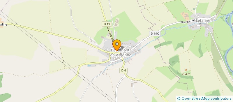 localisation de l'entreprise MONSIEUR JACQUES CACHEUX  BEAUMONT-EN-ARGONNE